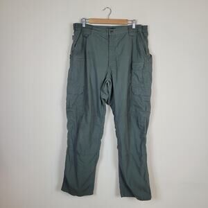 5.11 Tactical Series Pants Mens 38x32 Green Ripstop Cargo Utility Work